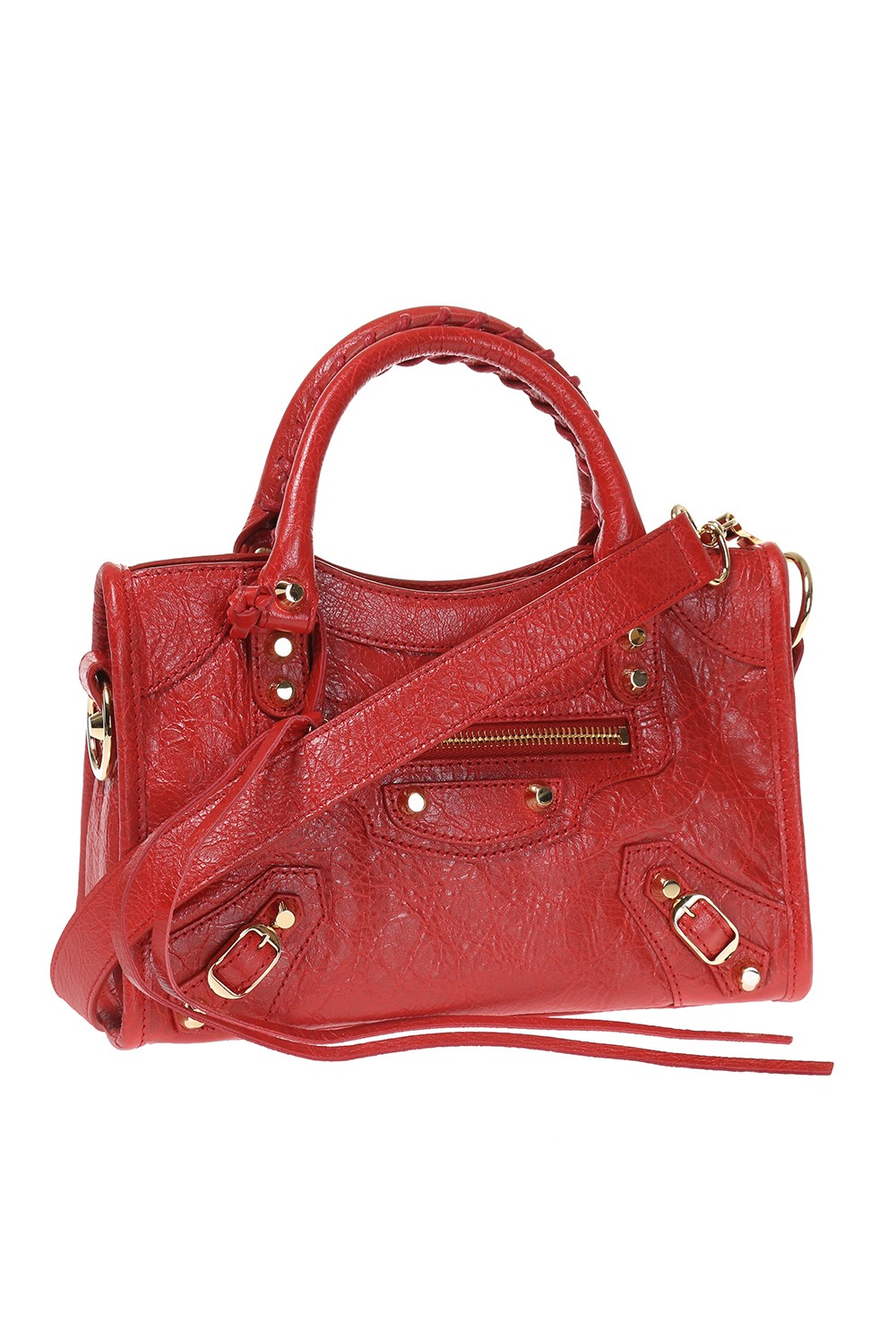 Balenciaga red mini city on sale bag